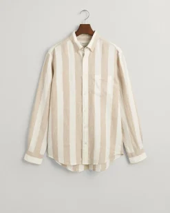 GANT - REG BOLD STRIPE LINEN SHIRT