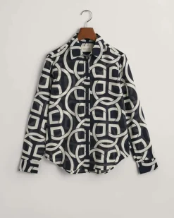 GANT - REG MONOGRAM PRINT BLOUSE